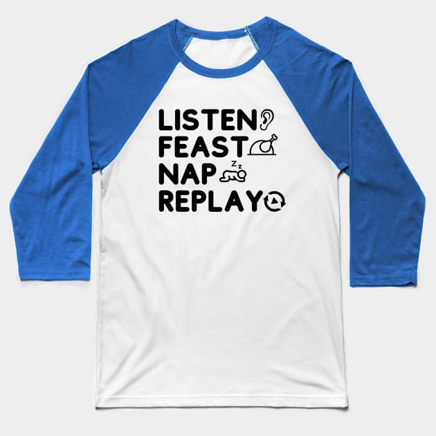 Feast Baseball T-Shirt by NomiCrafts